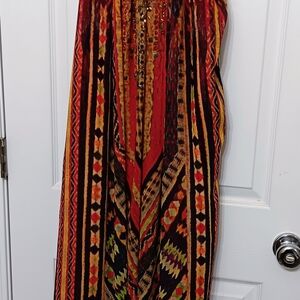 Soft Surroundings Multicolor Maxi Dress
